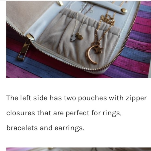 Chrisil OFF WHITE JEWELRY TRAVEL WALLET HANDMADE - Picture 7 of 16